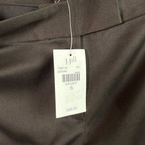 J Jill Walnut Brown Dress Pants Size 6 NWT Formal Business Casual Straight Fit - Picture 11 of 14